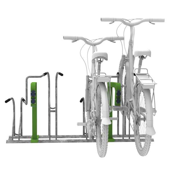 Cycle Parking | Cycle Racks | Ideal 2.0 Cycle Rack with Integrated Charging Points | image #5 |  