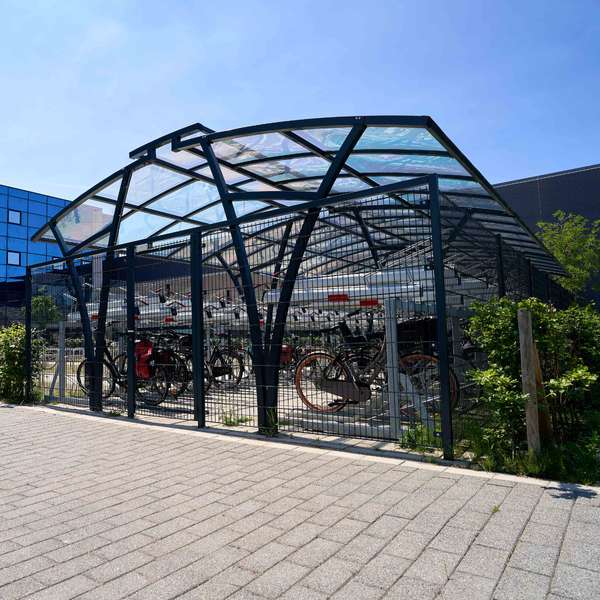 Cycle Hubs | Cycle Hub Designs | FalcoRail Cycle Shelter | image #3 |  Cycle Shelter