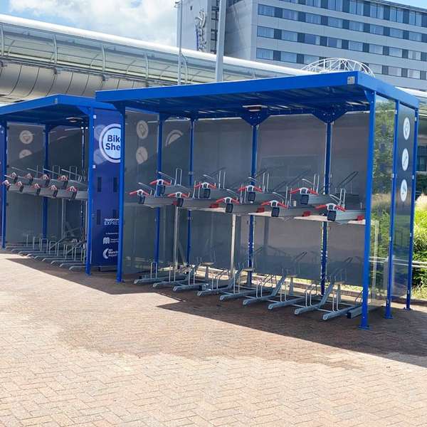 Shelters, Canopies, Walkways and Bin Stores | Cycle Shelters | FalcoZan-180 Cycle Shelter | image #3 |  Cycle Shelter