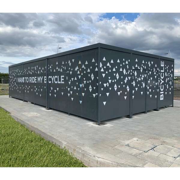 Shelters, Canopies, Walkways and Bin Stores | Cycle Shelters | FalcoHub Cycle Hub | image #5 |  Cycle Hub
