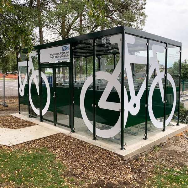 Shelters, Canopies, Walkways and Bin Stores | Cycle Shelters | FalcoHub Cycle Hub | image #33 |  Cycle Hub