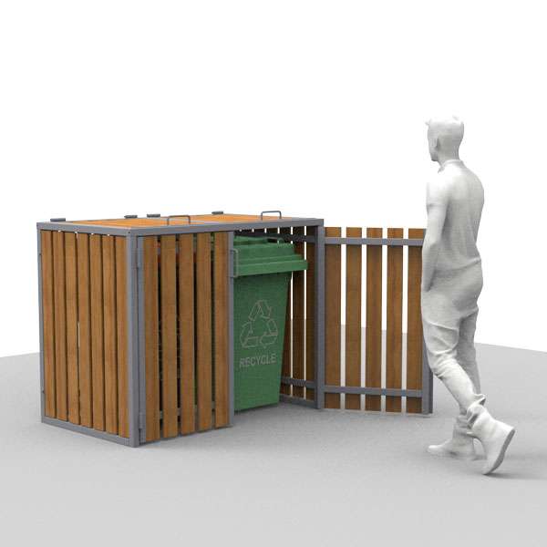 Shelters, Canopies, Walkways and Bin Stores | Bin Stores | FalcoTainer Wheelie Bin Storage Shelters, Canopies, Walkways and Bin Stores | Bin Stores | FalcoTainer Wheelie Bin Storage | image #3 |