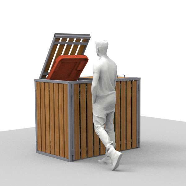 Shelters, Canopies, Walkways and Bin Stores | Bin Stores | FalcoTainer Wheelie Bin Storage Shelters, Canopies, Walkways and Bin Stores | Bin Stores | FalcoTainer Wheelie Bin Storage | image #7 |