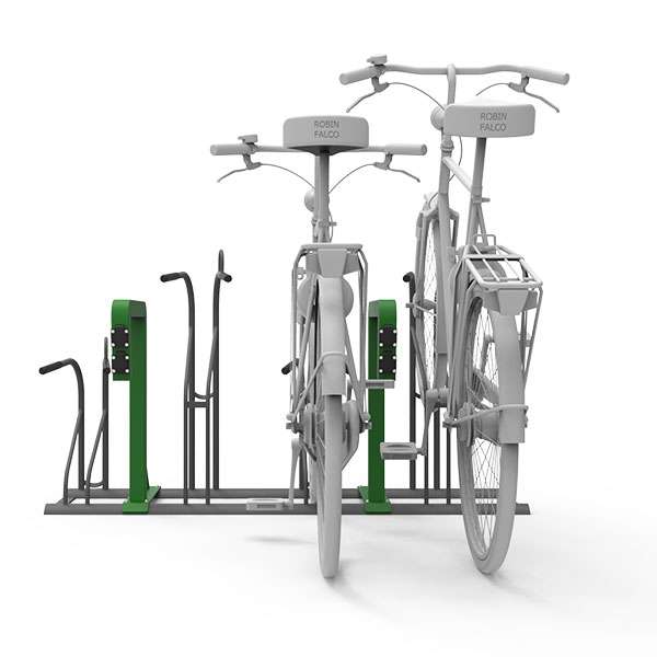 Cycle Parking | Cycle Racks | Ideal 2.0 Cycle Rack with Integrated Charging Points | image #4 |  