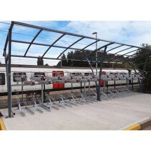 Case Studies | Falco Continues with the Roll-out of Abellio Greater Anglia Stations with recent installations at Marks Tey, Rochford, Diss and Southend Victoria Stations | image #1 | cycle shelters