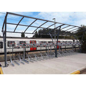 Case Studies | Falco Continues with the Roll-out of Abellio Greater Anglia Stations with recent installations at Marks Tey, Rochford, Diss and Southend Victoria Stations | image #1 | cycle shelters
