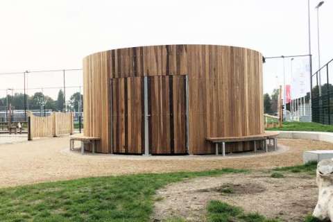 Cylindrical Cycle Shelter