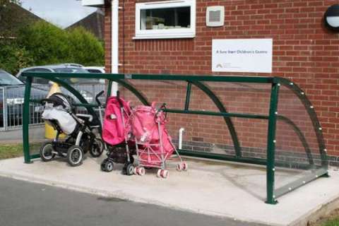 FalcoRoller Buggy shelter for Beresford Surestart Children's Centre