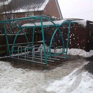 FalcoLite Double-Sided Cycle shelter for Little Sutton Primary School