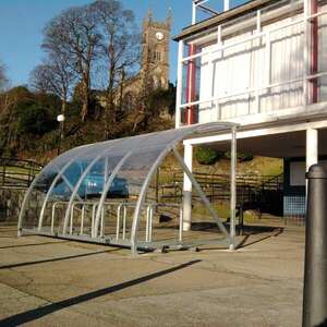 FalcoQuarter Cycle shelter  for Dunoon Library