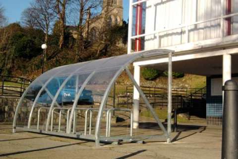FalcoQuarter Cycle shelter  for Dunoon Library