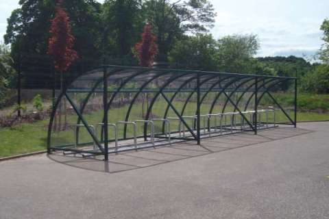 FalcoQuarter cycle parking for Uddingston Grammar School