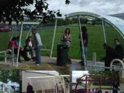 Smoking shelters at regional offices at Orange Mobiles