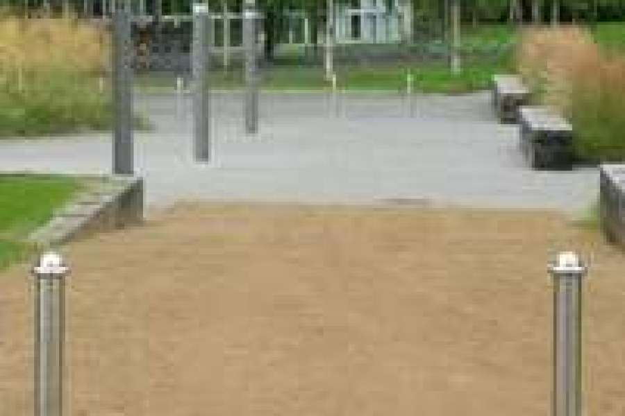 Bike shelter and bollards for UCD