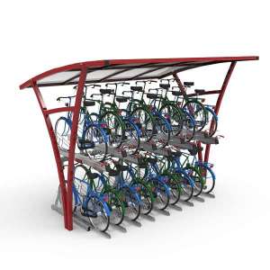 Shelters, Canopies, Walkways and Bin Stores | Cycle Shelters | FalcoRail Cycle Shelter | image #1|