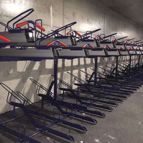 FalcoLevel-Premium+ Two-Tier Cycle Parking