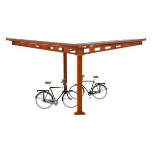 Shelters, Canopies, Walkways and Bin Stores | Cycle Shelters | FalcoHoth Double-Sided Cycle Canopy | image #1|