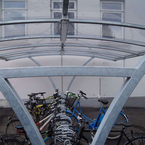 FalcoRail-Low Double-Sided Cycle Shelter