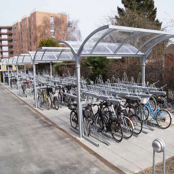 FalcoGamma 2Hi double-sided shelter for Two Tier Cycle Racks