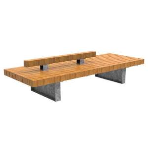 Street Furniture | Seating and Benches | FalcoGlory Double-Sided Sofa with Single Backrest | image #1