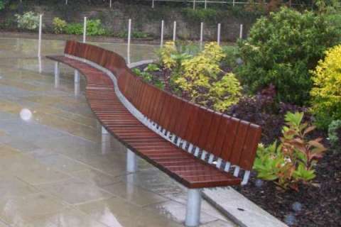 FalcoSystem Seat for Llanelli Town Centre Memorial