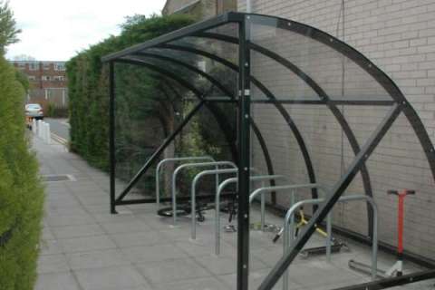 Jet Black Cycle Shelter for St Nicholas Catholic Primary School 