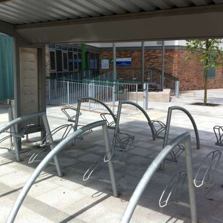 Stylish Triangle Cycle Shelter for Cobridge Health Centre!