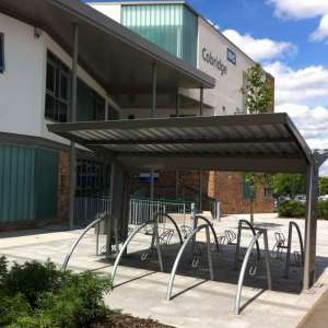Stylish Triangle Cycle Shelter for Cobridge Health Centre!