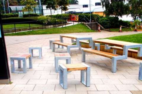Co-ordinated Street Furniture for Middlesex University!
