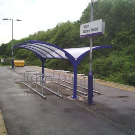 Filton Abbey Wood Railway Station receives New Falco Cycle Canopy!