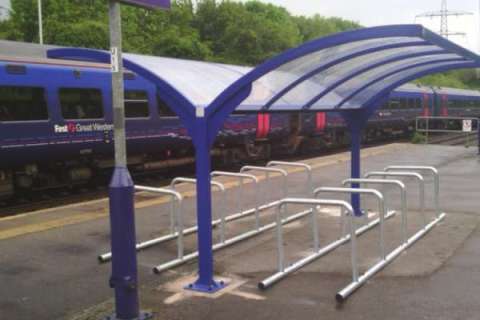 Filton Abbey Wood Railway Station receives New Falco Cycle Canopy!