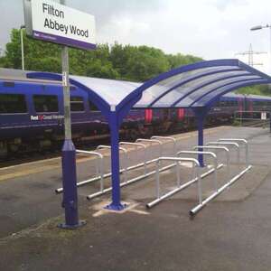 Filton Abbey Wood Railway Station receives New Falco Cycle Canopy!