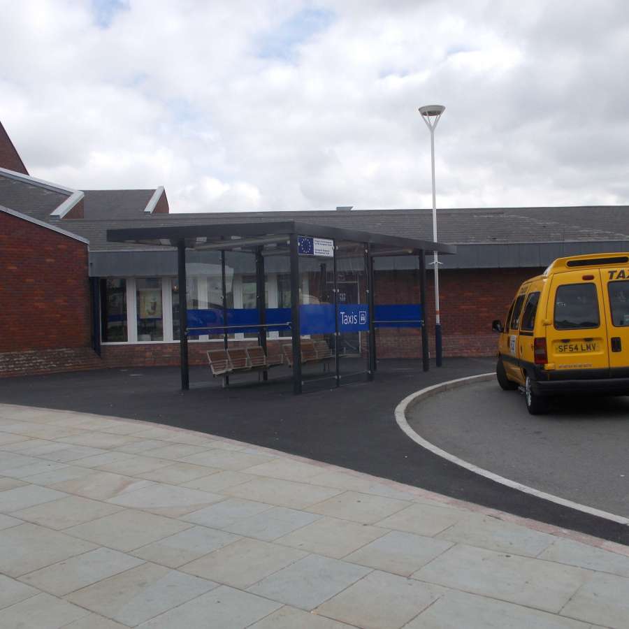 Derby Midland gets Falco Bus, Taxi and Cycle Shelters!