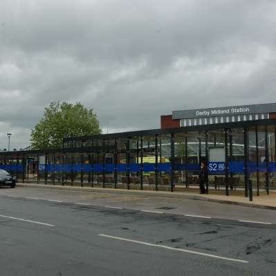 Derby Midland gets Falco Bus, Taxi and Cycle Shelters!