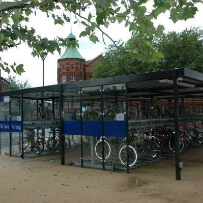 Derby Midland gets Falco Bus, Taxi and Cycle Shelters!