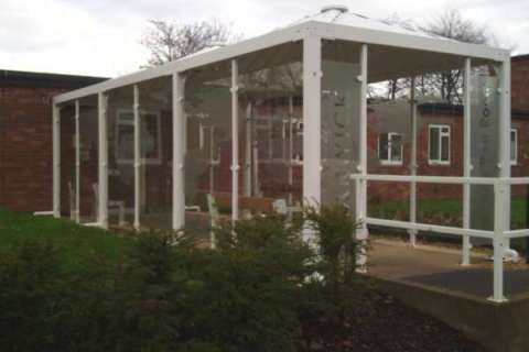 Contemporary Walkway Canopy for Warwick University