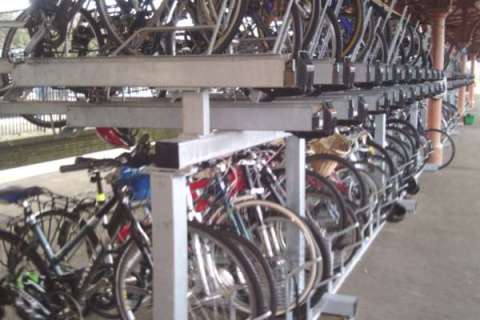 Two-Tier Cycle Racks for Leamington Spa Station
