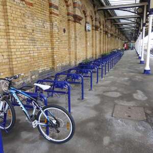 Warrington Station Receives Extra Secure ‘FalcoCam-Plus’ Cycle Stands and Cycle Wheel Ramps!