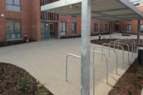 Cantilevered Cycle Canopy for Queens Court in Widnes!