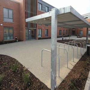Cantilevered Cycle Canopy for Queens Court in Widnes!