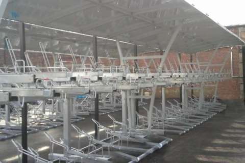 FalcoLevel Two-Tier Cycle Parking for Ely Station!