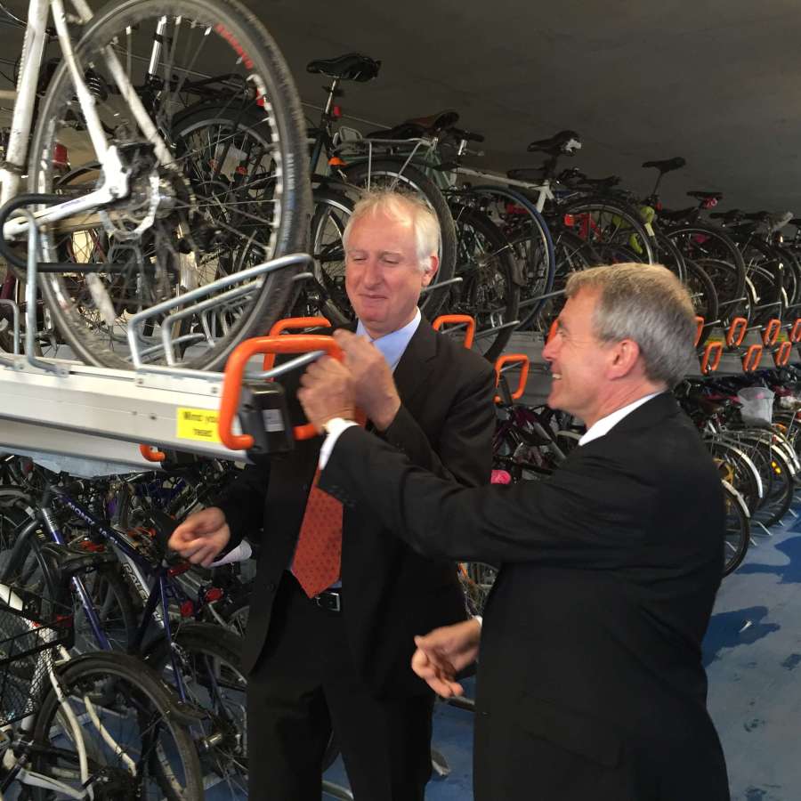 The UK’s Largest Cycle Hub at Cambridge Station Officially Opens to the Public Incorporating 3,000 Falco Cycle Parking Spaces!