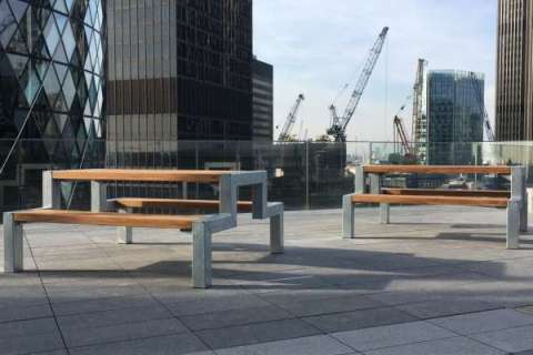 Falco Picnic Tables in the Heart of the City