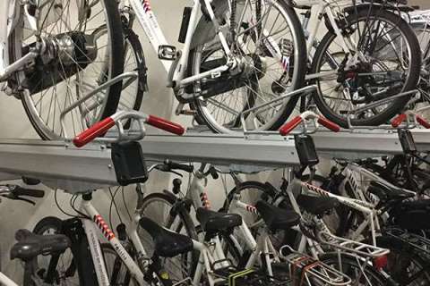 Amsterdam Police Force Recruit Falco Two-Tier Cycle Parking System!