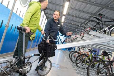 Falco is Right on Track at Huddersfield Station