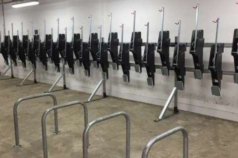 University of Edinburgh Receives Ingenious Vertical Cycle Stands