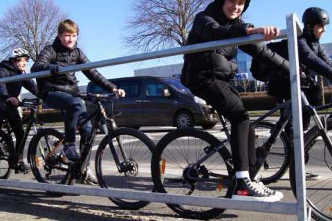 Falco Installs Twenty Cycle Leaning Rails Across the Cycling City of Horsens, Denmark