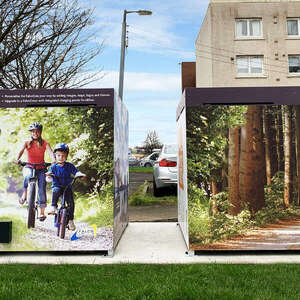See the Latest Wrap Design for the Ingenious FalcoCrea Cycle Locker
