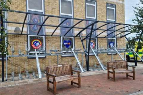 Southend University NHS Hospital Cycle Parking