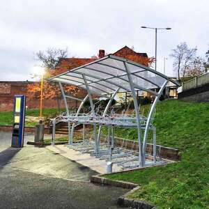 Case Studies | Falco Completes Roll-out of Cycle Parking Infrastructure for  West Midlands Trains | image #1 | Falco West Midlands Trains Cycle Parking Installation